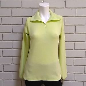 Columbia Quarter Zip Yellow Fleece Pullover. Size XS